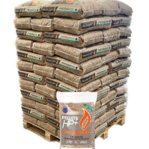 HP+ Houtpellets – Piveteau | 15Kgx72 zakken | Premium Naaldhout Pellets