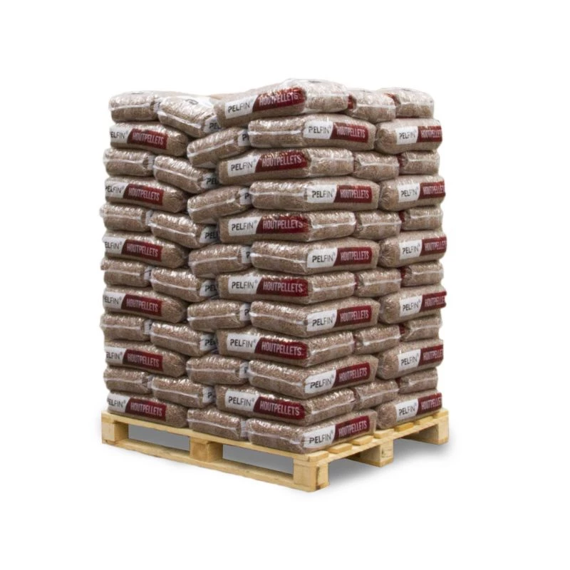 Pelfin Bruine Houtpellets DINplus – 84 zakken à 12,5 kg – 1050 kg